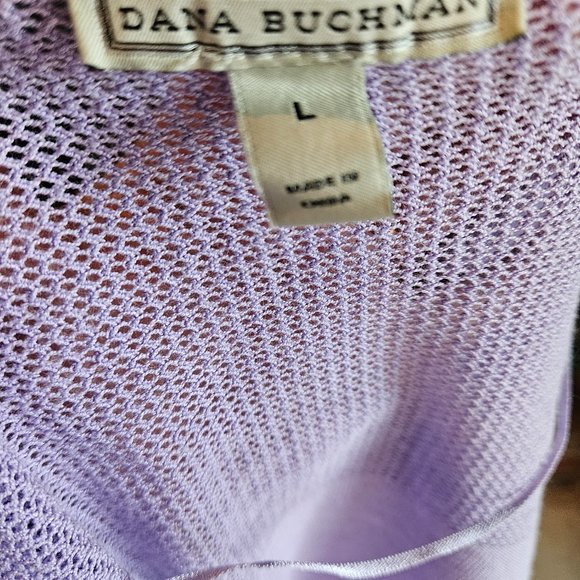 Dana Buchman Lavender Cardigan Size Large. - Picture 3 of 3